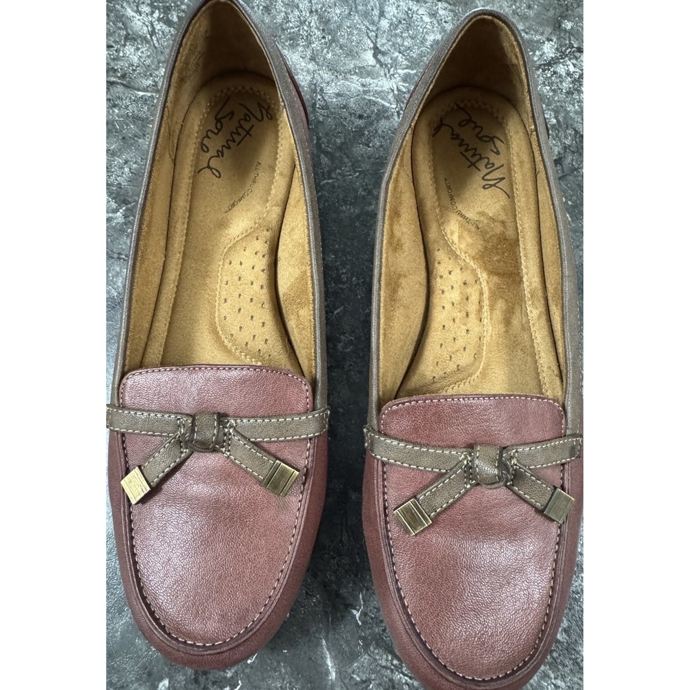 Natural Soul by Naturalizer Womens‎ Gracee All-Thru Comfort loafers Brown Sz 11M